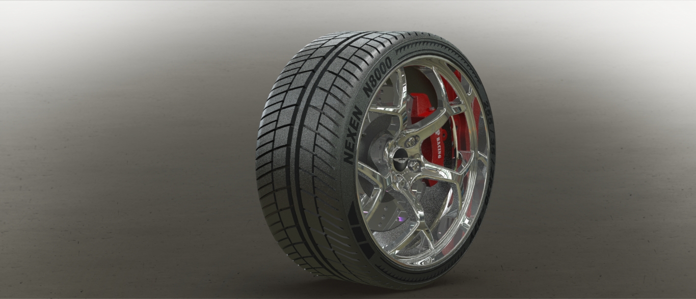 深碟形手指辐条镀铬车轮